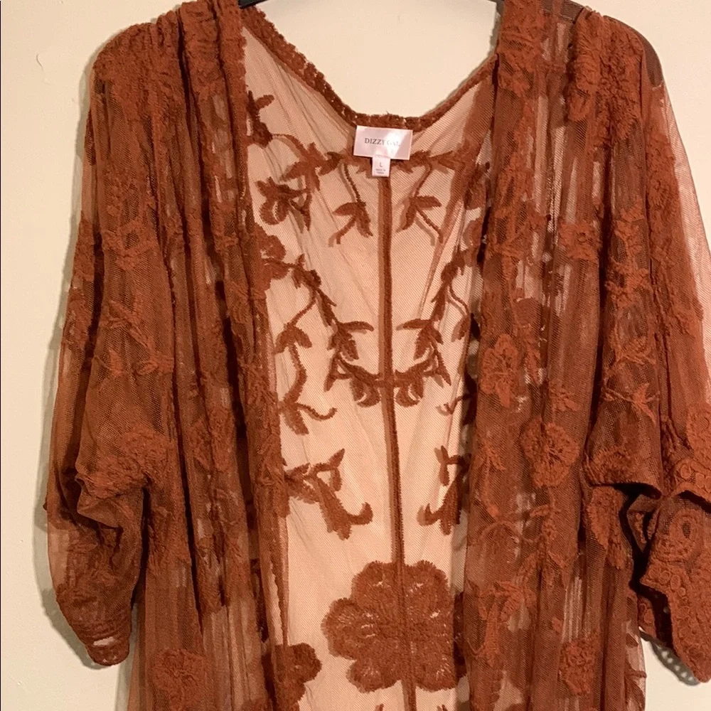 Dizzy Rust Lace Overlay - Picture 5 of 7